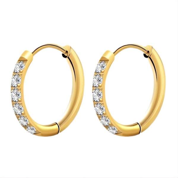 Crystal Hoop Earrings