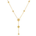 Crystal Clear Clover Y-Necklace