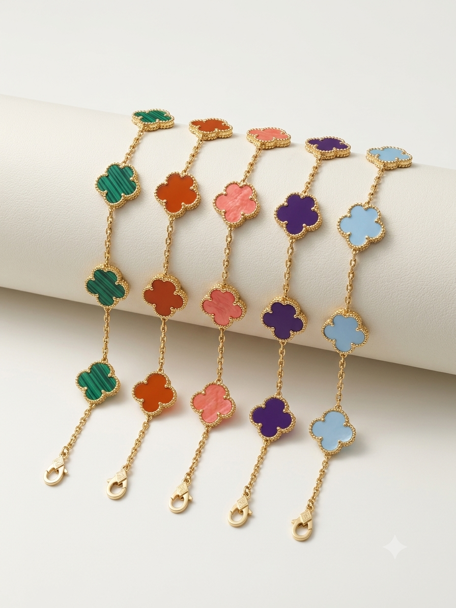 Vintage Beaded Flower Bracelets