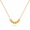 Gold  Bead Station Necklace