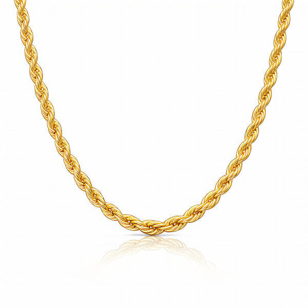 Classic Twist Rope Chain Necklace
