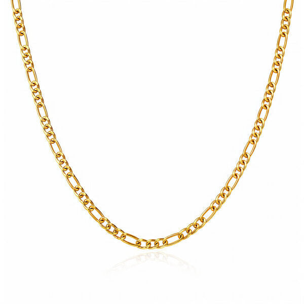 Gold Figaro Link Chain Necklace