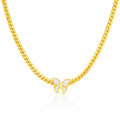 The Papillon Pearl Herringbone Necklace